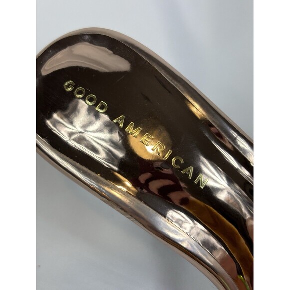 Good American PVC Mules Clear Rainbow Size 7.5 Point Toe Iridescent Stiletto - Picture 11 of 12